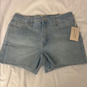 Universal Thread Blue Jean Shorts with Distressed Look